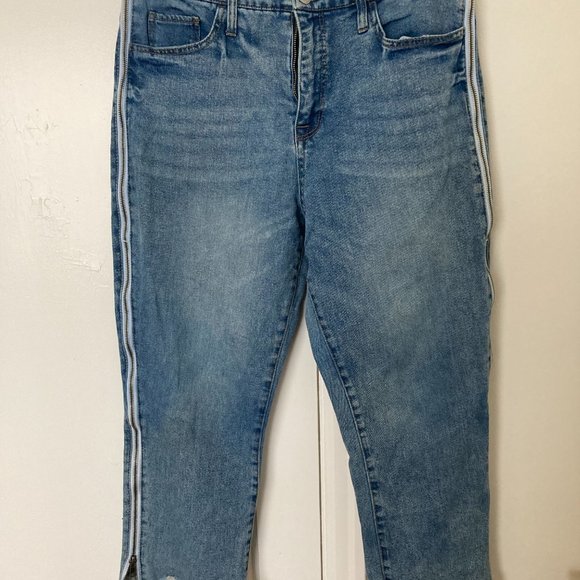 Wild Fable Size 12 Ankle Crop Straight Jeans with side zipper - Picture 2 of 5
